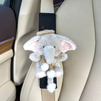 Sürətlər qutusu və əl tormozu başlıqları | Car Interior Decoration Accessory - black-linen-shoulder-cover-q-cute-gray-elephant-khaki-beret-scarf-set-single
