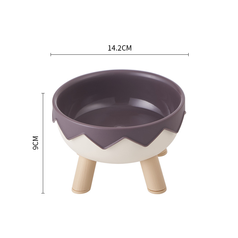 Fabricantes Cuenco de cáscara de huevo Cuenco para mascotas Macaron Cuenco de acero inoxidable Protector de cuello Cuenco para gatos Cuenco para perros antideslizante
