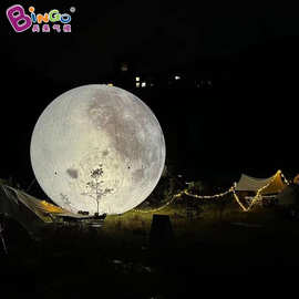 工厂直销充气灯光月球卡通气模 中秋节月亮模型 活动装饰