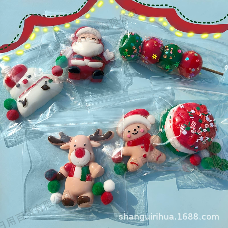 Рождественский Санта-Клаус Squishy Интернет-знаменитость TikTok Популярный рождественский лось для снятия стресса Креативная рождественская игрушка-снеговик.