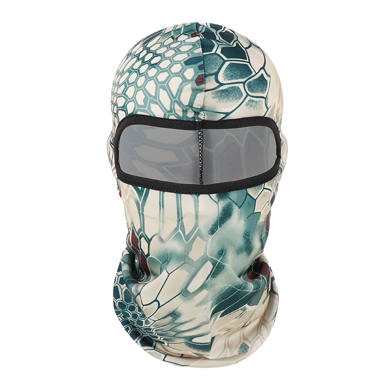 Máscara de ciclismo a prueba de viento de motocicleta de verano transfronteriza Máscara de camuflaje de pesca al aire libre Máscara de protección solar de ciclismo de seda de hielo