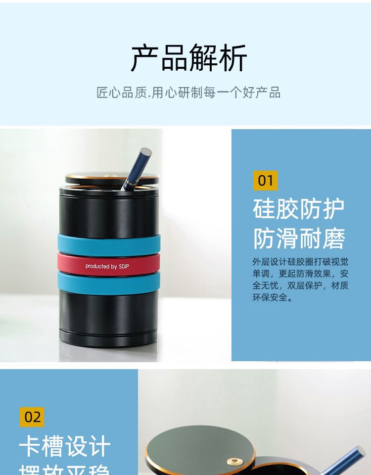 Aluminum Alloy Household Large Ashtray with Lid, Large Heightened High-End Enclosed Car Ashtray