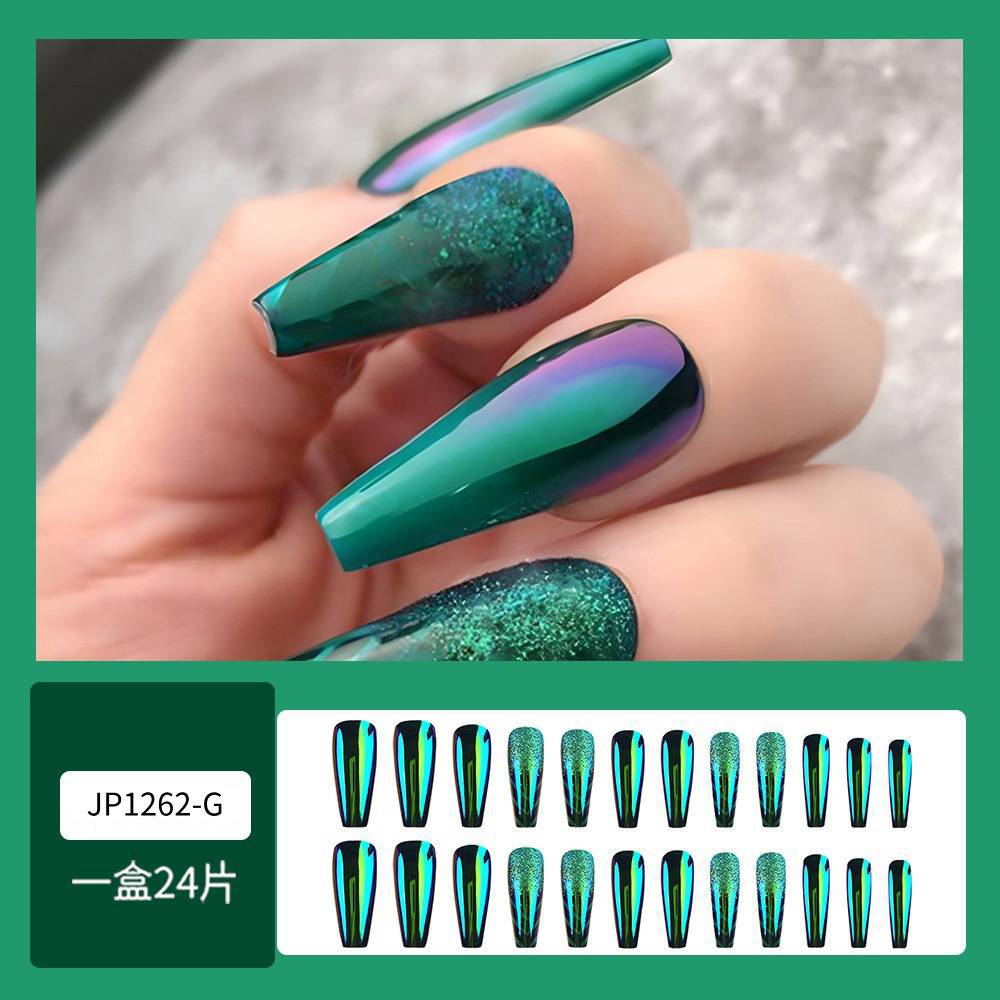 Estilo caliente europeo y americano, uñas largas, uñas postizas de sentido de alta calidad, uñas de ballet trapezoidal largas, piezas de uñas al por mayor