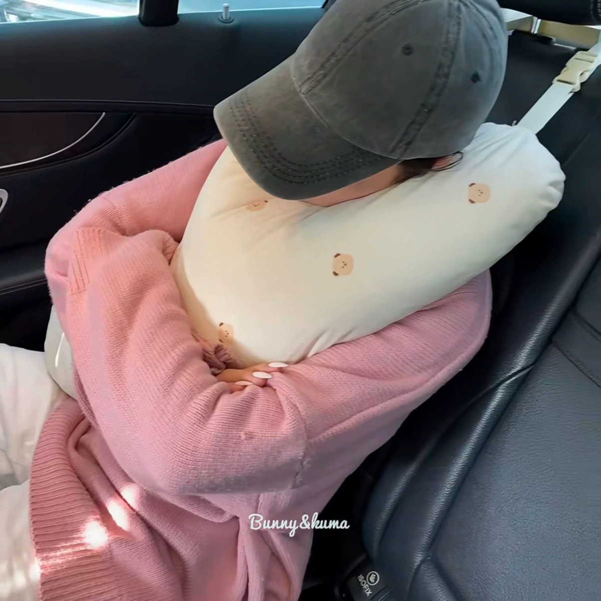 Автомобильная подушка для защиты шеи на дальние расстояния, милая мультяшная девушка, задняя часть автомобиля, защита для спящего ребенка, оптовая продажа