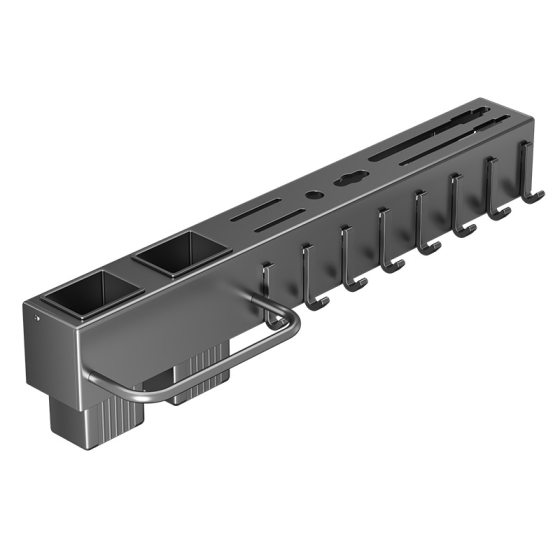 Knife Holder Carbon Steel Wall-mounted Punch-free Kitchen Multifunctional Kitchen Knife Holder Knife Chopsticks Cage Integrated Storage Rack