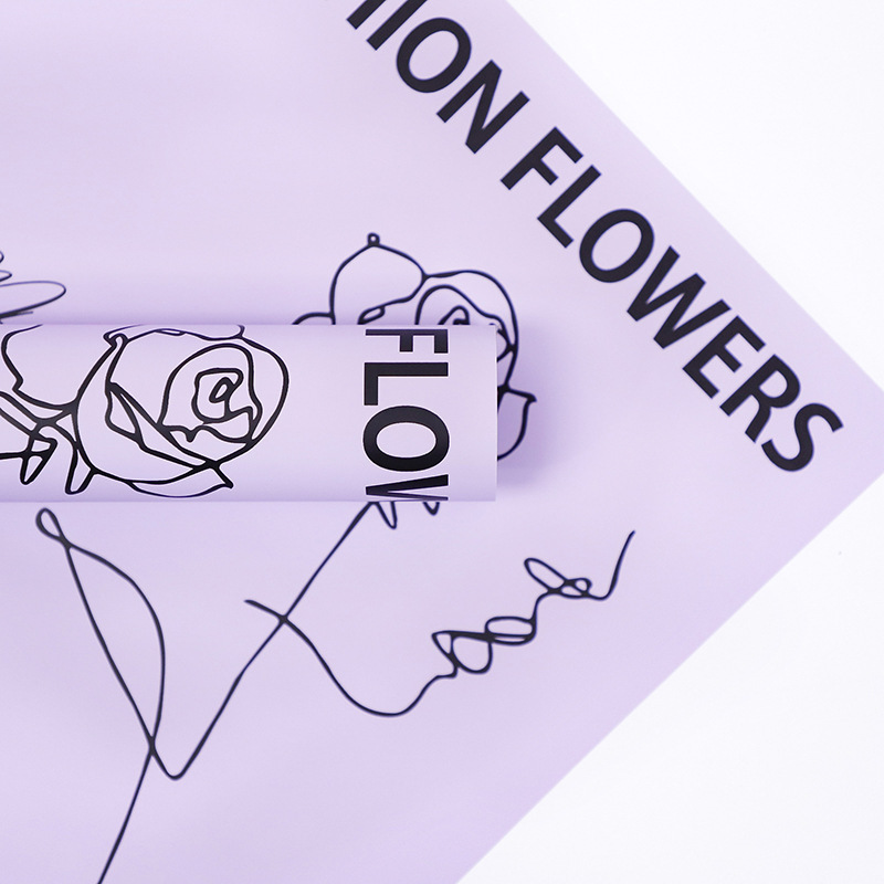 Flor fiesta fábrica de flores al por mayor rosa flor embalaje de papel florista ramo de flores regalo embalaje de papel florista suministros