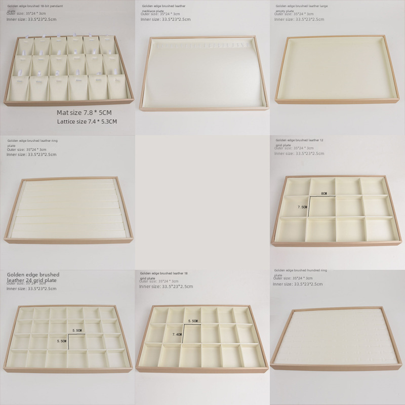 Jewelry display trays, livestreaming storage trays, bracelet, ring, earring, pendant, viewing display