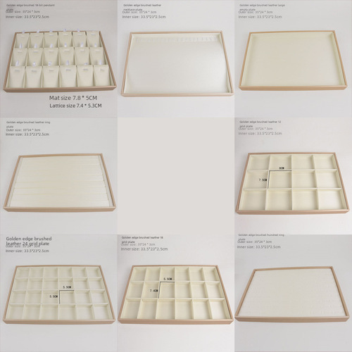 Jewelry display trays, livestreaming storage trays, bracelet, ring, earring, pendant, viewing display
