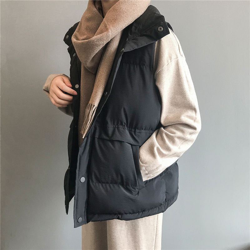 Chaleco Corto Holgado de Algodón con Plumón Estilo Coreano Otoño/Invierno 2025 para Mujer, Chaleco Versátil, Chaqueta Acolchada image 8