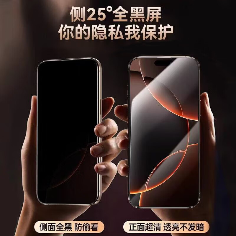 康宁钢化膜适用iPhone15promax手机玻璃膜高清HD保护膜1617高清膜|undefined