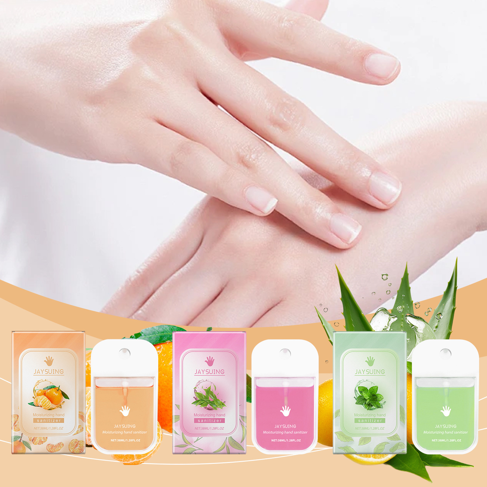 Jaysuing portable hand sanitizer spray gentle clean hands keep hands clean convenient hand sanitizer