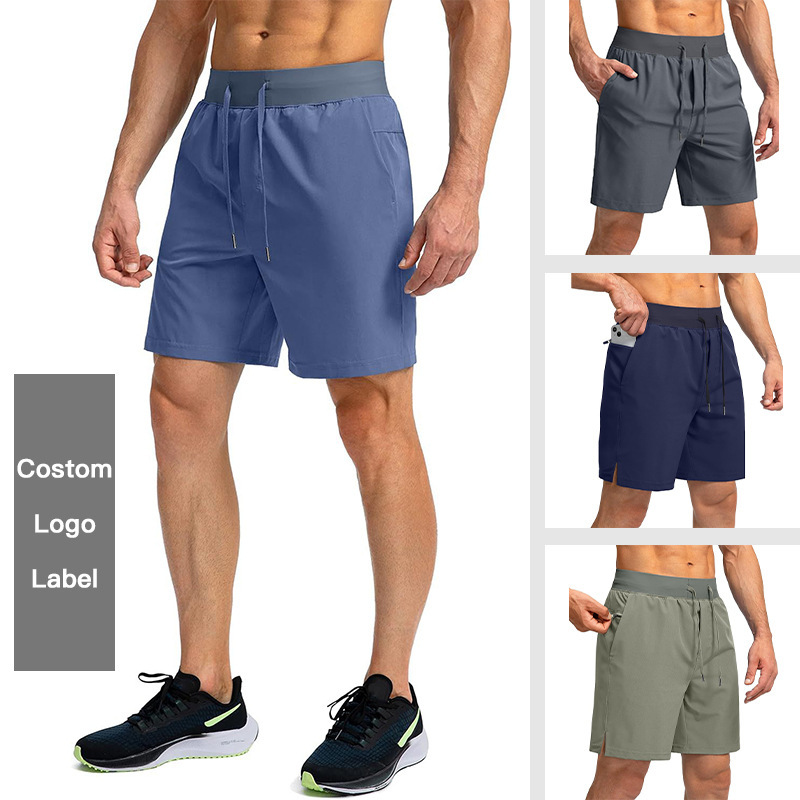 Men's summer quick-drying breathable sports shorts mid-waist loose casual outdoor running training fitness riding shorts