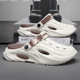 Men's Summer New Style Shoes with Shit on Shoes EVA Thick-soled Beach Outdoor All-match Couple's Korean-style Non-slip High-value Cave Shoes