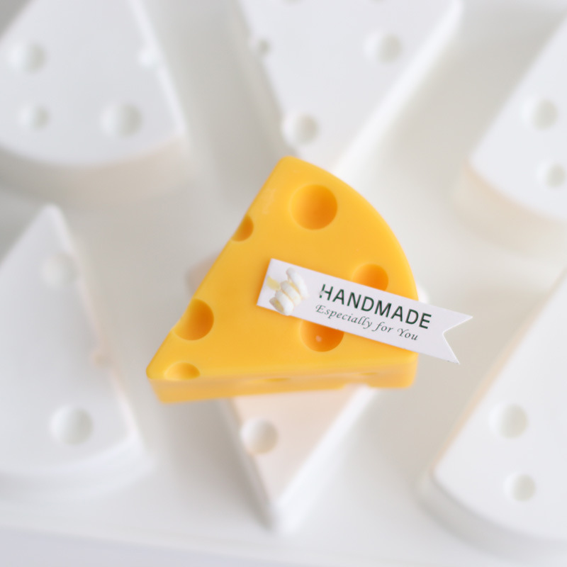 Single three-dimensional cheese mousse cake silicone mold diy soap handmade soap aromatherapy candle grinding tool