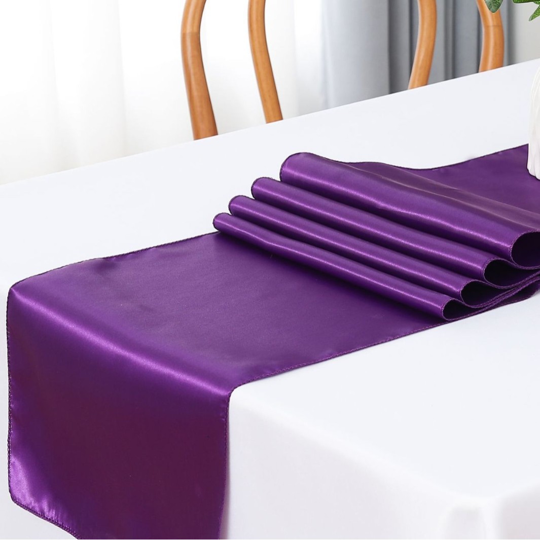 Banderas de mesa de satén de seda al por mayor