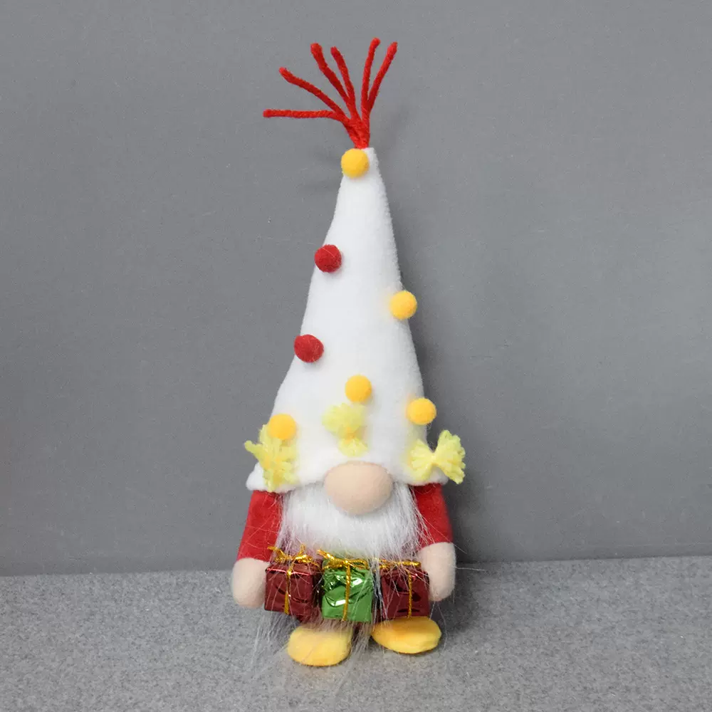 可爱生日礼物装饰品生日地精娃娃无脸公仔侏儒布偶生日礼品摆件