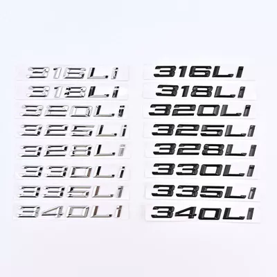 emblem, 325Li displacement badge, Car logo