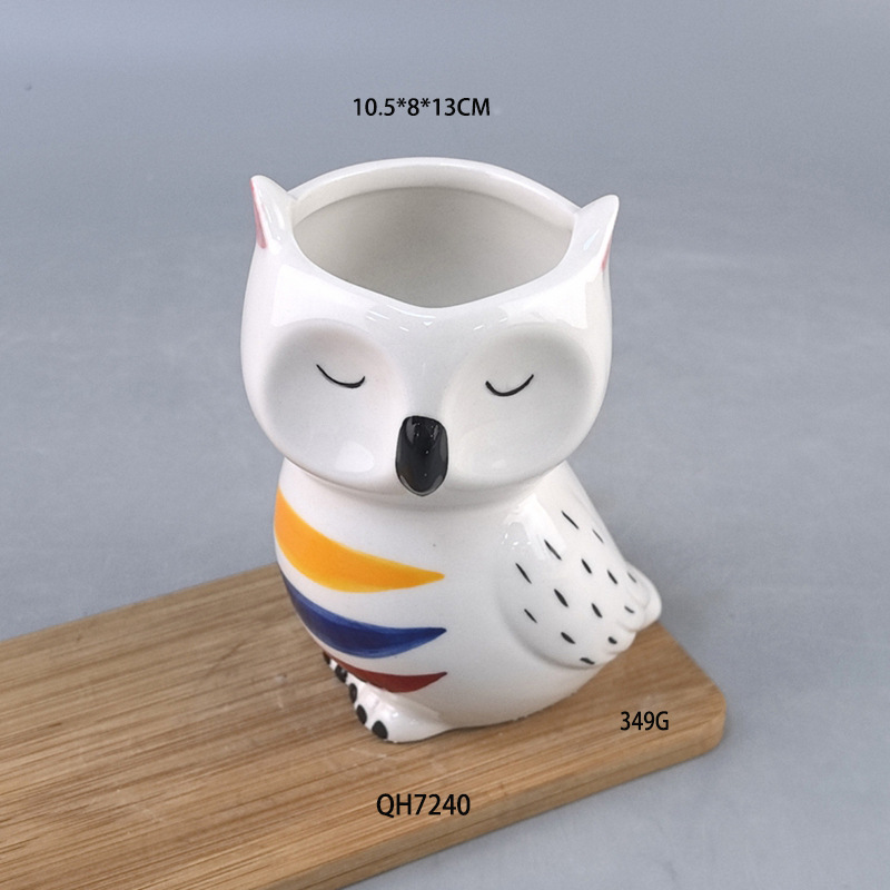 Jardinería transfronteriza, animales amazónicos, suculentas, macetas de cerámica, dibujos animados, lindos adornos de personalidad, se pueden colgar