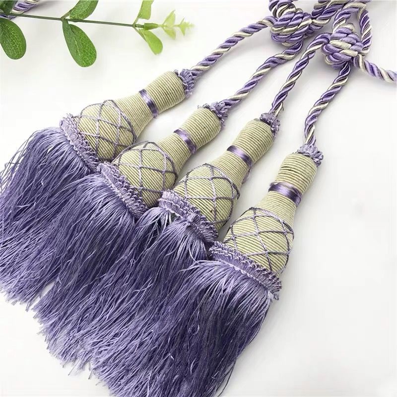 Flower Ball tennis curtain small tie ball tie rope tie buckle decorative color tassel curtain decorative tie ball hanging accessories