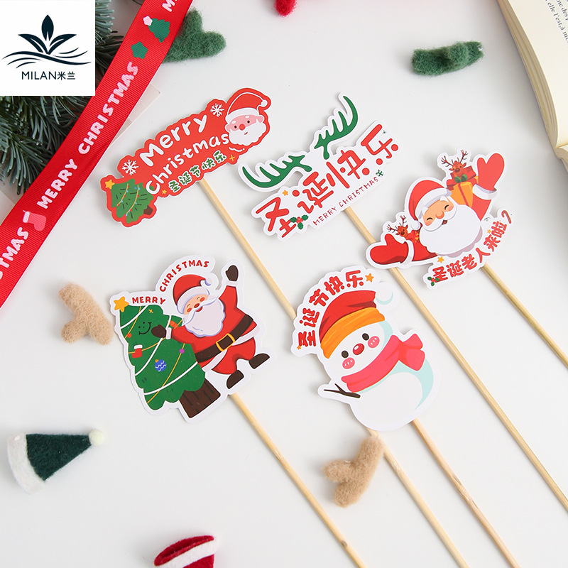 Navidad tarjetas de dibujos animados pastel horneado accesorios tarjetas de tarjetas de regalo tarjetas de regalo tarjetas de regalo