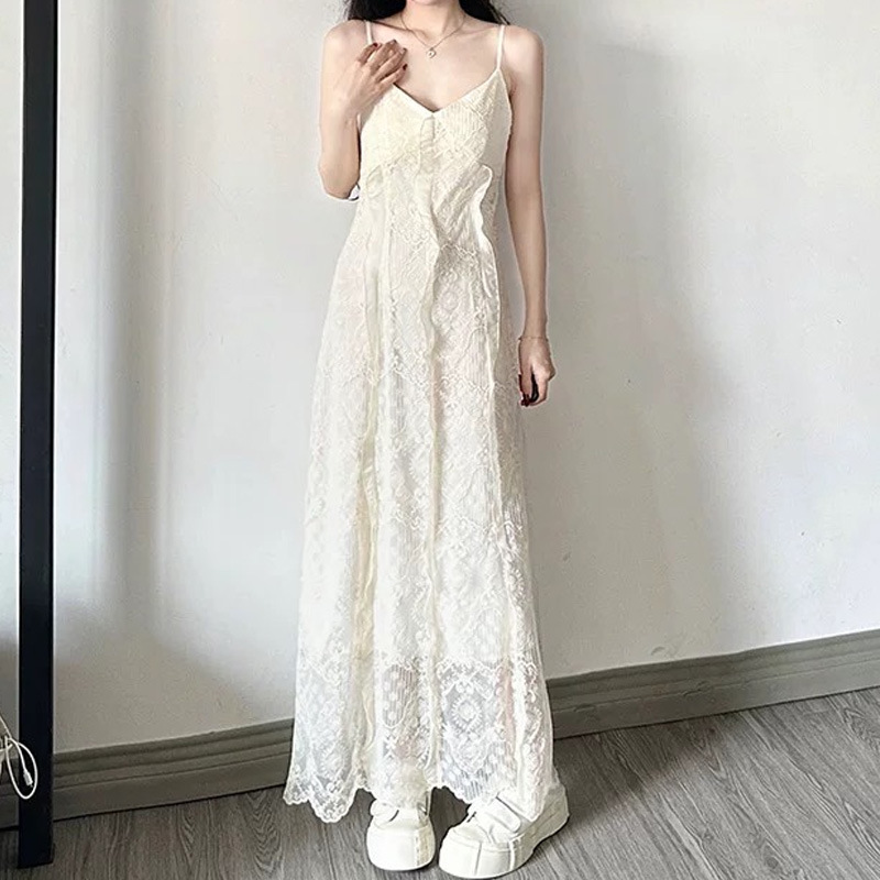 GraceChic 2025 Autumn Korean Style Lazy Elegant Super Fairy Strap Dress With Casual Blazer Fashion Two-Piece Set For Women_voghion.com