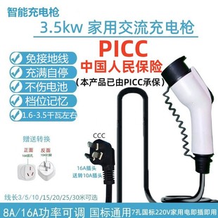 New Energy Electric Vehicle Charger Gun BYD BAIC Home Portable Car-mounted Charging Pile Grounding-free