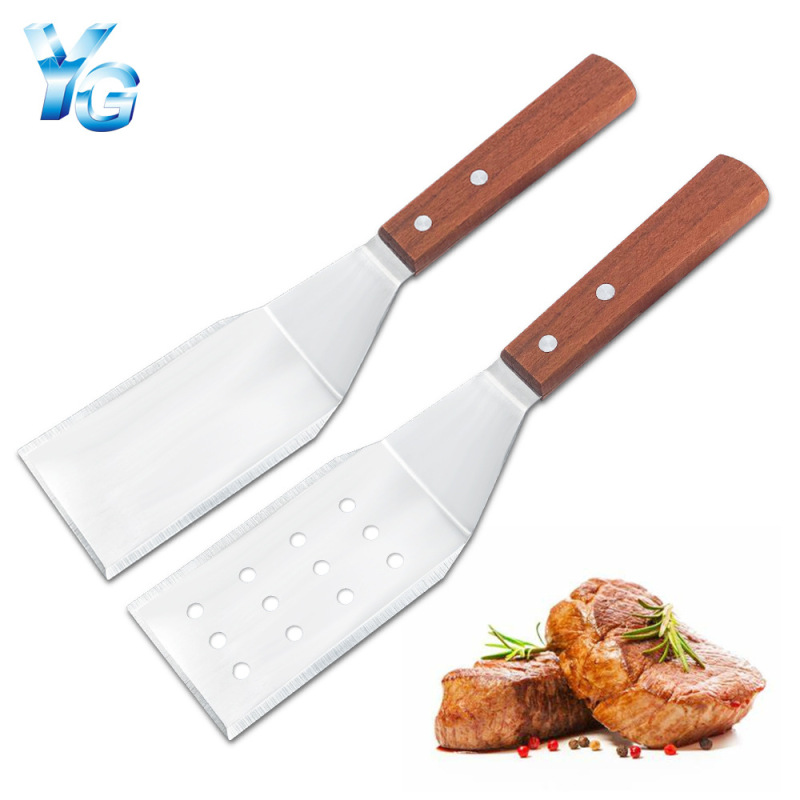Factory Direct Sales Wooden Handle Stainless Steel Cooking Spatula High Temperature Resistant Steak Spatula Leaking Spatula 904 Three-Sided Spatula Cooking Spatula Factory Direct Sales Wooden Handle Stainless Steel Cooking Spatula High Temperature Resistant Steak Spatula Leaking Spatula 904 Three-Sided Spatula Cooking Spatula