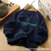 D5 sweatshirt-navy blue