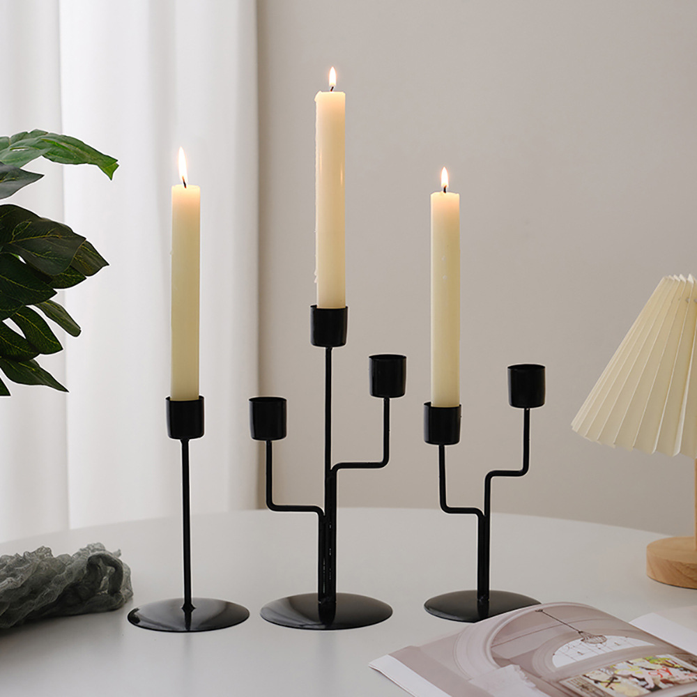 [Selección estricta] Decoración de cena brillante para el hogar Decoración especial para la mesa de comedor romántica Decoración de sala de estar Decoración de hierro forjado Candeler