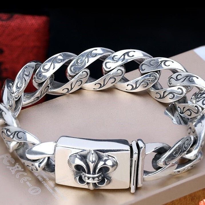 Crowxin Men's Bracelet, Bold Bracelet, Retro Bracelet, Trendy Celebrity Style Men's Bracelet