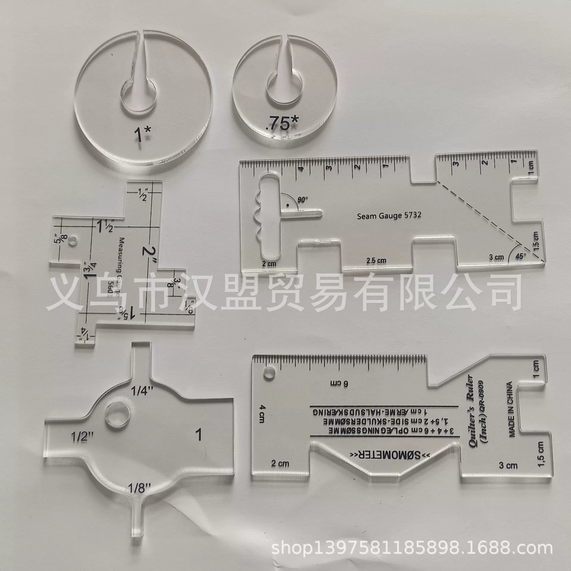 Ручной лоскутный шов линейка ручной толщины линейка лоскутного шитья дизайн одежды линейка ручной работы DIY
