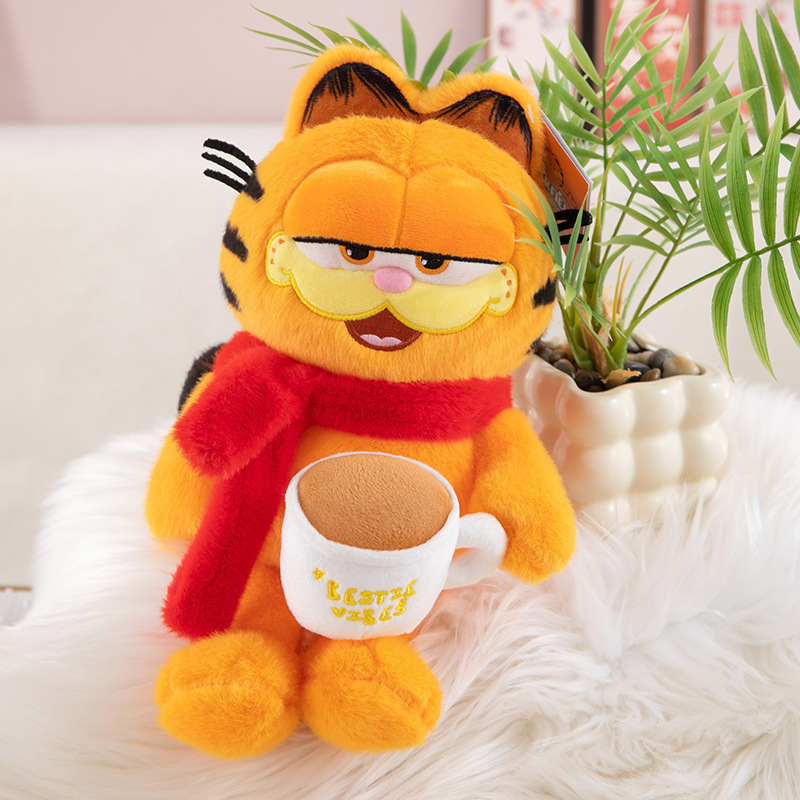 本物のガーフィールドシリーズぬいぐるみ新しいかわいい子猫人形縫いぐるみ人形枕おもちゃ誕生日ギフト|undefined