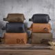 Amazon PU Leather Zipper Cosmetic Bag Father's Day Gift Outdoor Travel Waterproof Toiletry Bag Handbag