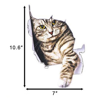 Amazon gatito pegatinas de automóvil impermeable tallado adorable pegatinas de animales de gato se pueden personalizar