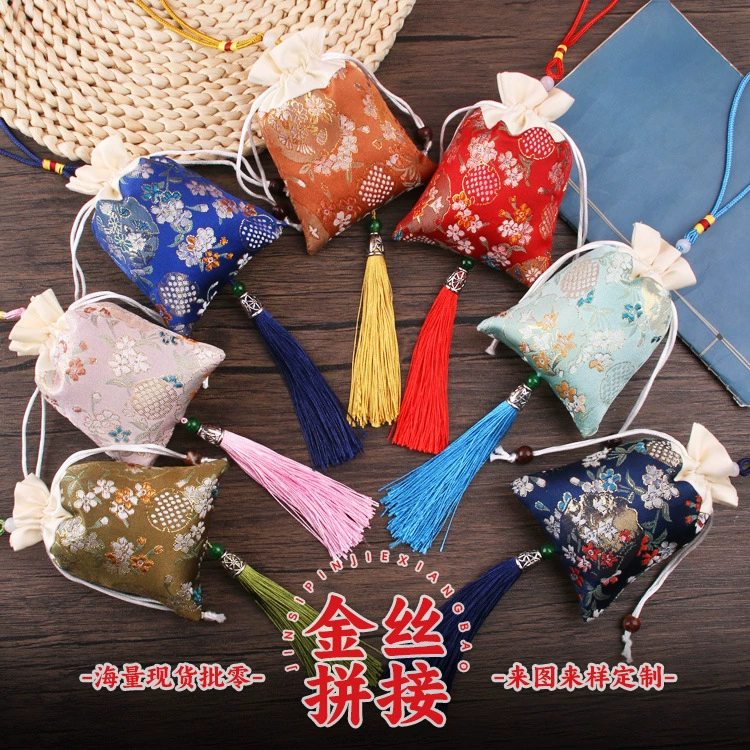 Дракон Лодка Фестиваль Саше Сумка Карман Пустая Сумка Для Волос Плода Вышивка Саше Сумка Благословение Сумка Автомобиль Кулон Висячий Орнамент Молитва