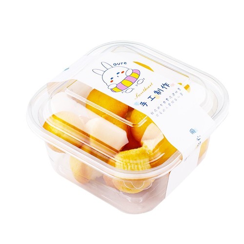 Liuxin Puff Packing Box 039 Box Fully Transparent Crisp Mochi Cake Biscuits Meat Floss Beckham Packing Box