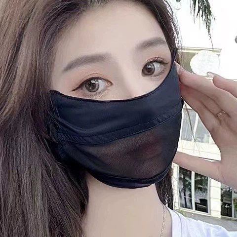 Летняя Солнцезащитная маска Женский угол для глаз дышащая УФ-Защитная Марля на открытом воздухе нейлоновая сетка для верховой езды пряжа Ice Silk Mask