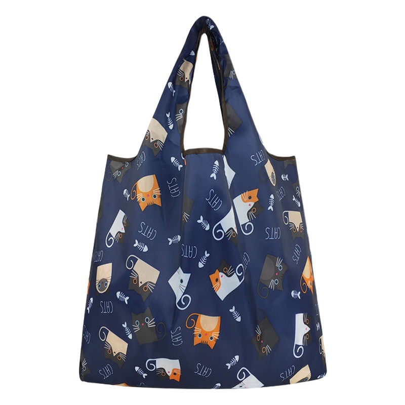 Bolsa verde mediana bolsa de compras plegable bolsa de compras impermeable bolsa de compras portátil bolsa de tela oxford bolsa de almacenamiento de momia