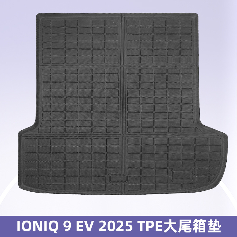 Aplicable a IONIQ 9 EV 2025 - 7 asientos 3D todo el tiempo TPE almohadilla de pie almohadilla de respaldo