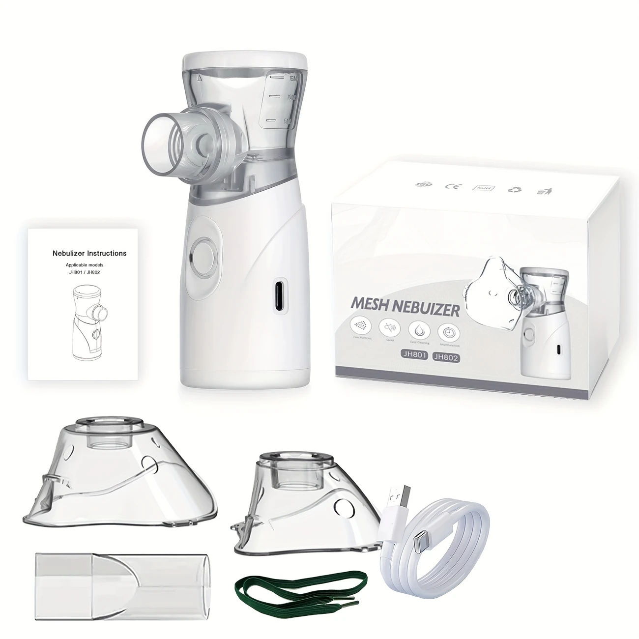 Fábrica transfronteriza nueva máquina de atomización de mano portátil humidificador doméstico inhalador de atomización de batería de litio