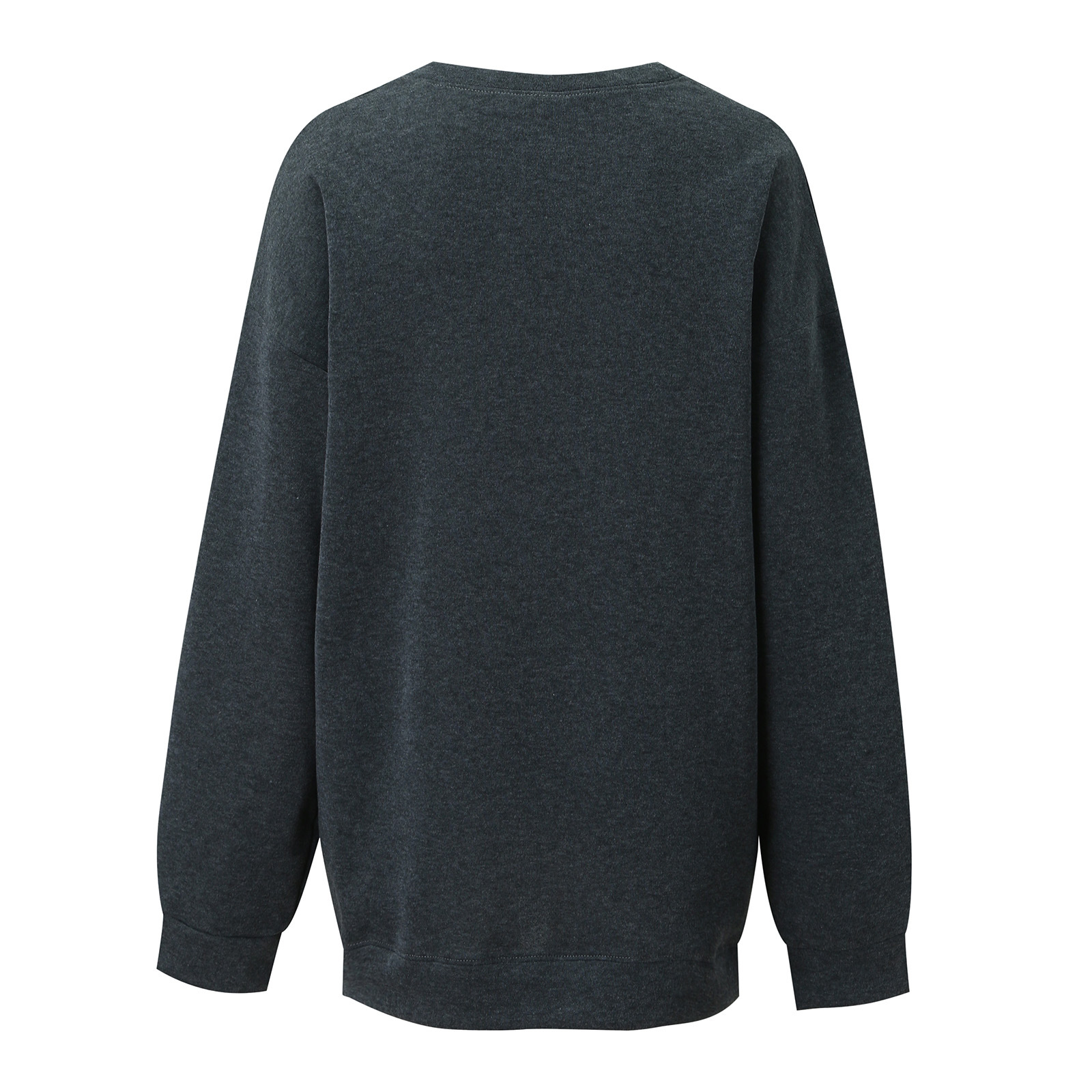 women s dropped shoulder round neck elk printing fleece sweatershirt nihaostyles wholesale Christmas costumes NSYUM79715
