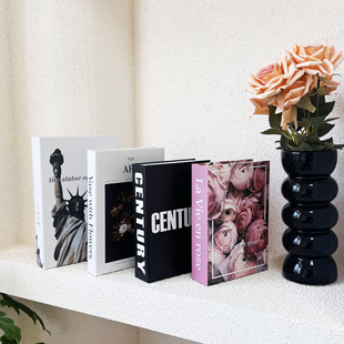 Folding Fake Book English Simple Cafe Decoration Home Magazine Simulation Book Hotel Light Luxury Soft Decoration Book