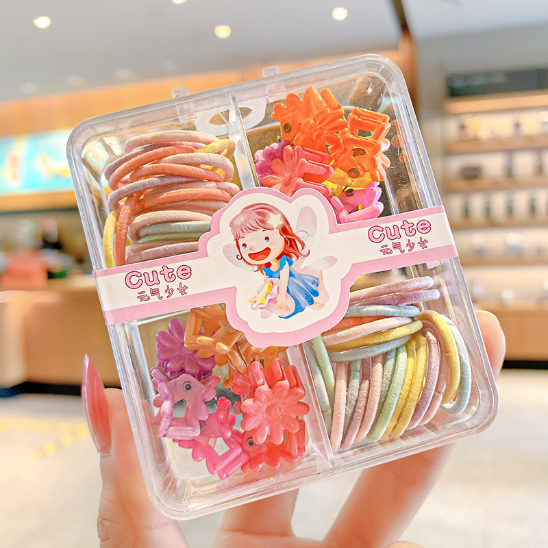 Banda de goma para niños bebé pequeño no duele el pelo chica banda de goma clip de pelo corbata femenina clip de pelo chica horquilla accesorios para el cabello cuerda del pelo