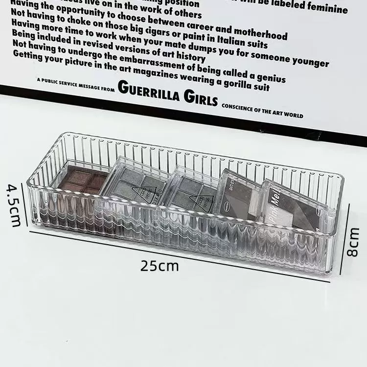 Acrylic Storage Box Organizer, Transparent Drawer Tray, Stackable, Sizes S–XL (8×8×4.5 cm S)