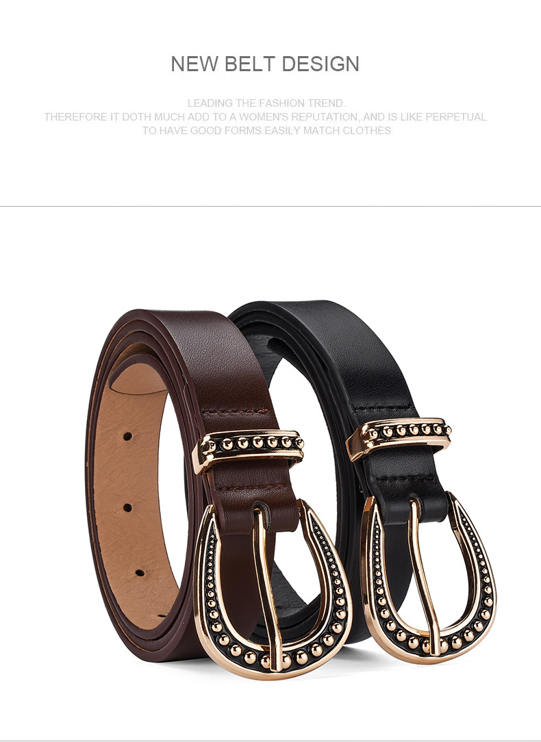Women's Jeans Belt Personalized Alloy Buckle Versatile Style_voghion.com