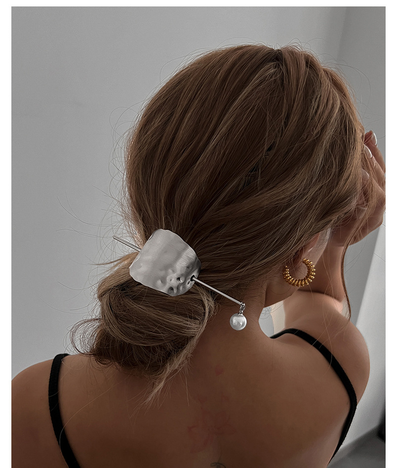 32g Weight Hair Sticks Hair Accessories Type 1 Piece Quantity Casual, Daily, Party Occasion Alloy Material Irregular Pattern Women's Gender Pearl, Plating Design IG Style Style Gold, Silver Color Women's IG Style Irregular Alloy Pearl Plating Hair Sticks 10
