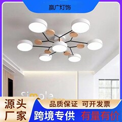 跨境北欧风客厅吸顶灯现代简约日式民宿卧室灯创意马卡龙led吊灯
