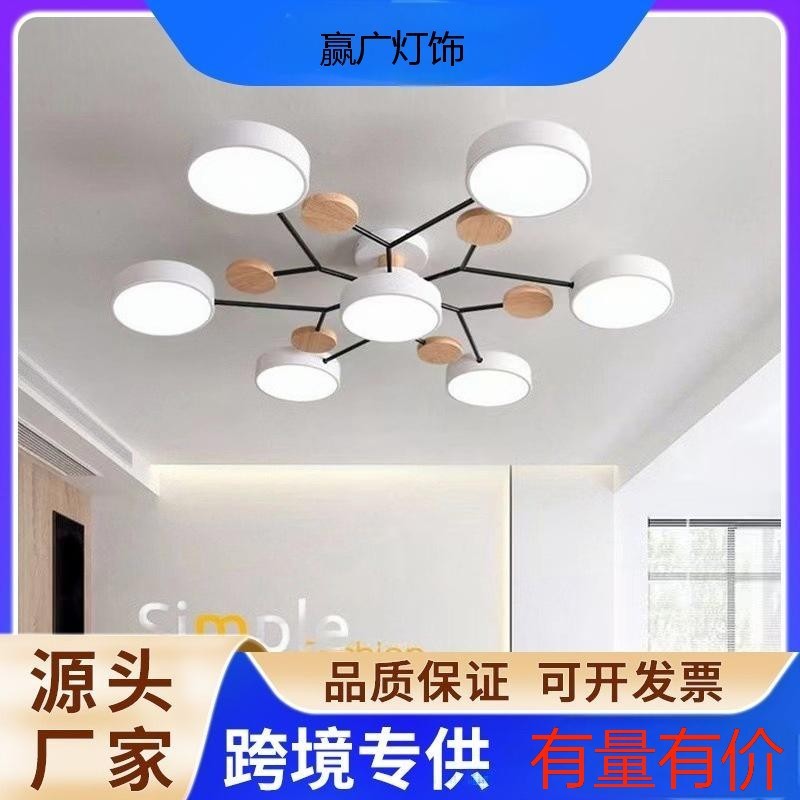 跨境北欧风客厅吸顶灯现代简约日式民宿卧室灯创意马卡龙led吊灯|undefined