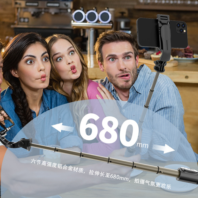 新款Q10迷你手机自拍杆 mini蓝牙自拍神器 直播拍照桌面三脚支架