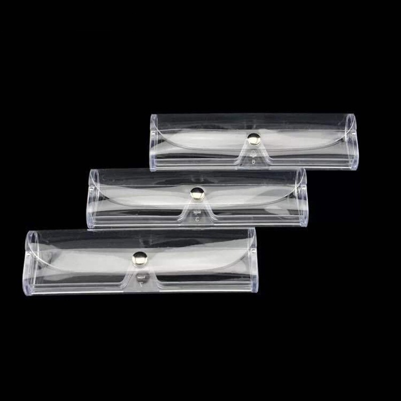 Reading glasses transparent glasses box plastic myopia box ultra light portable reading glasses box men's and women's storage box wholesale